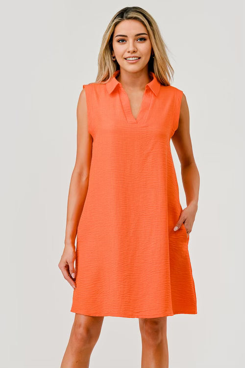 Orange Polo Dress