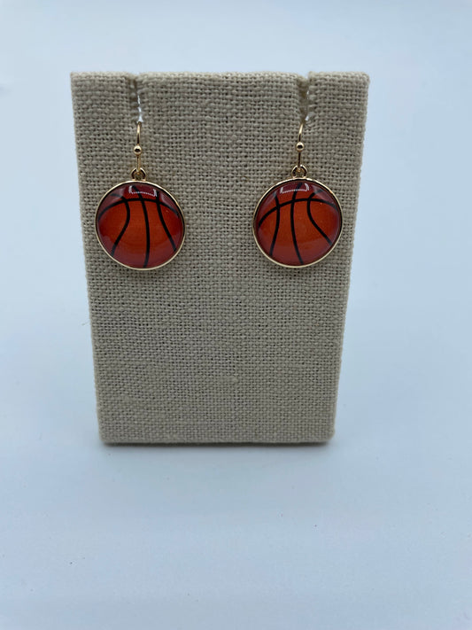Acrylic Basketball Earrings