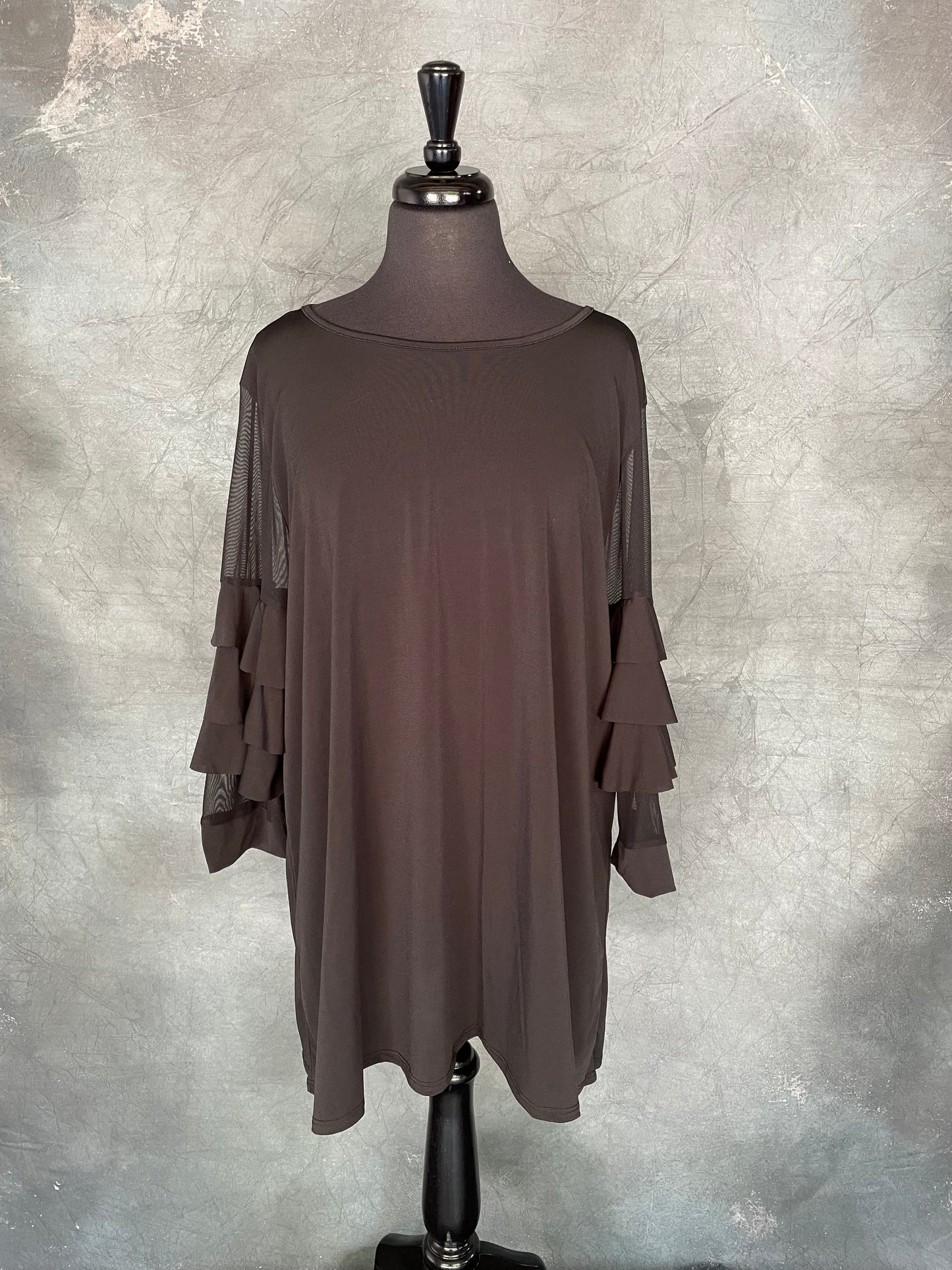 Black Ruffled Babydoll Dress