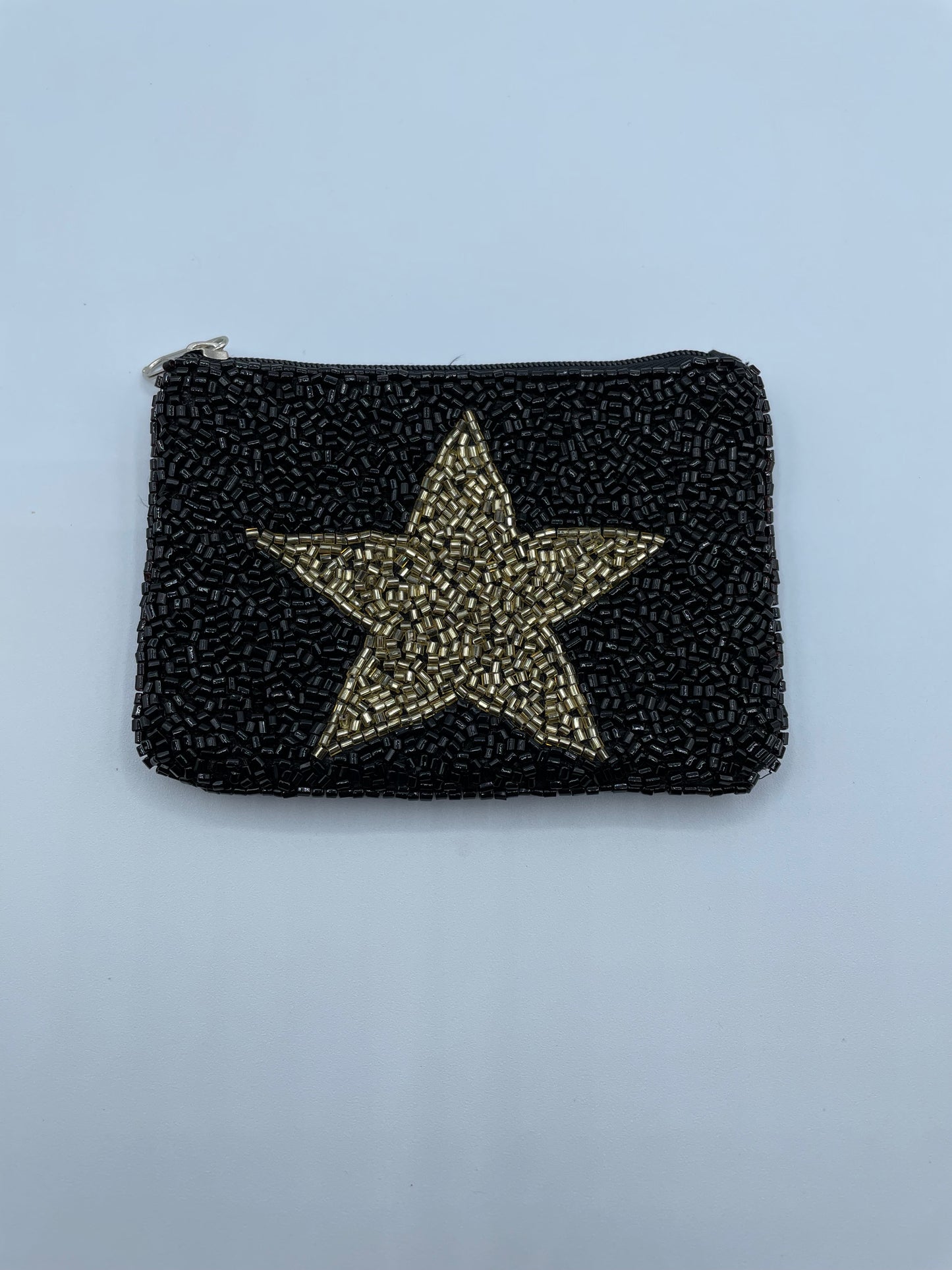 Black Coin Purse With Gold Star