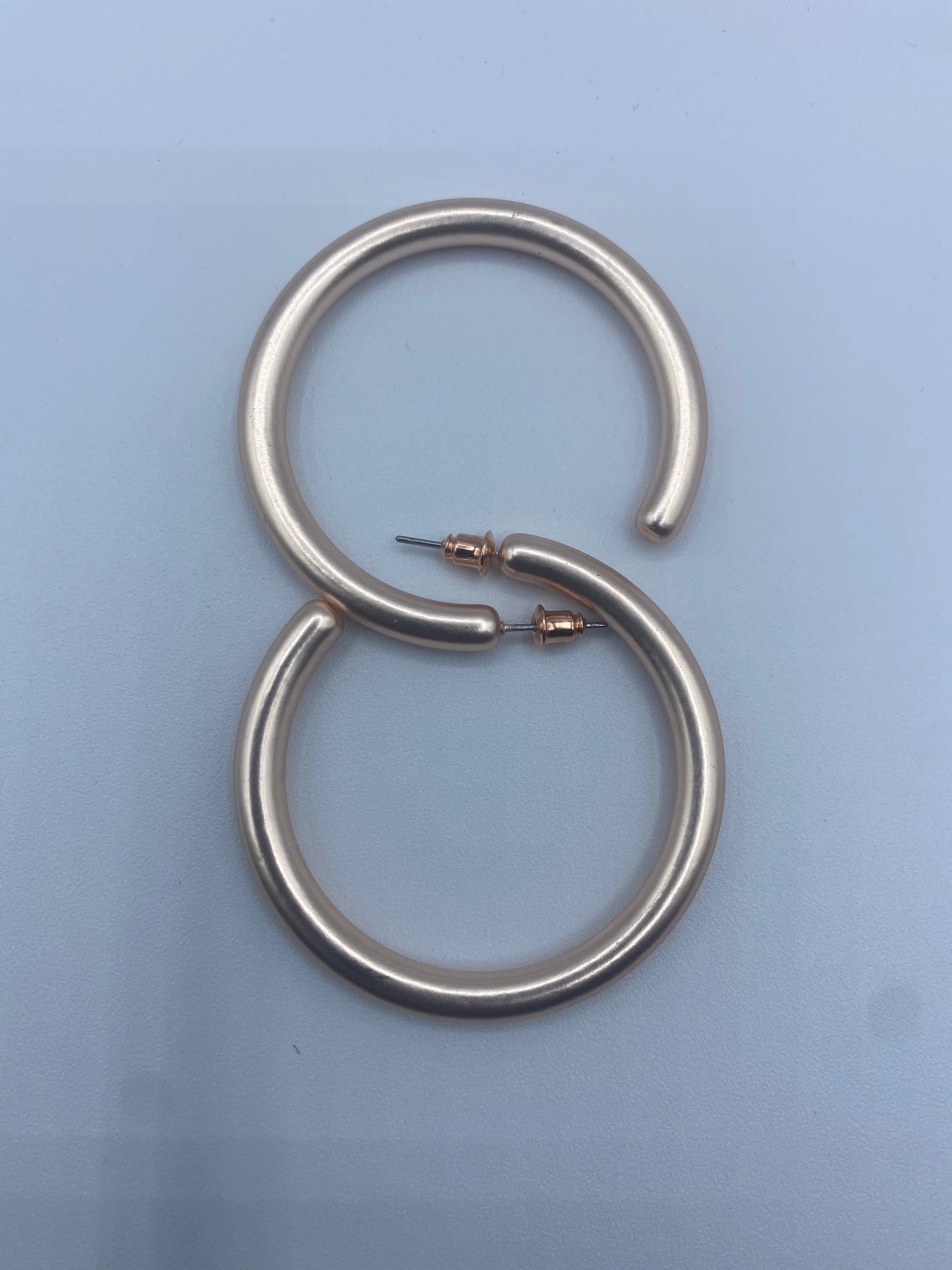 60mm Rose Gold Hoop Earrings