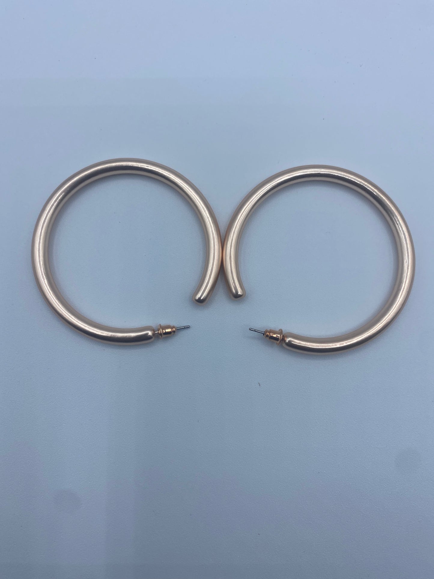 50mm Rose Gold Hoop Earrings