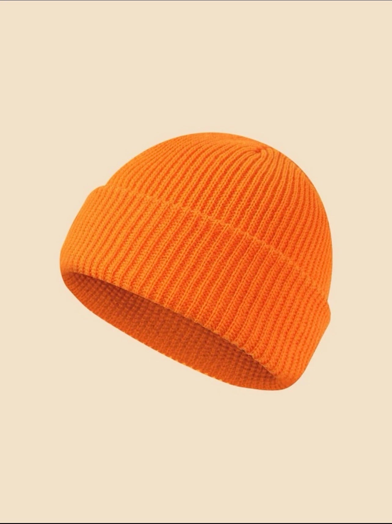 Solid Orange Beanie