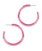 40mm Pink Hoops