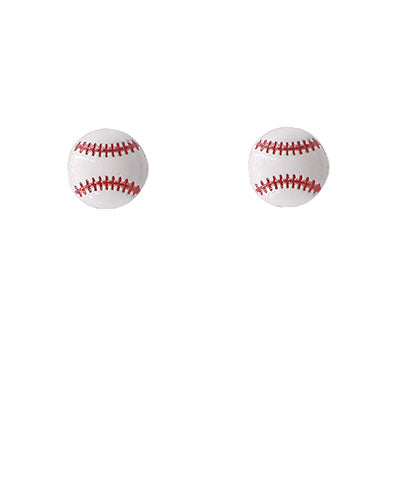 Baseball Stud Earrings