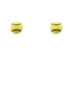 Softball Stud Earrings