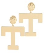 Gold T Earrings