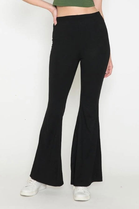 Black Flare Leg Pant
