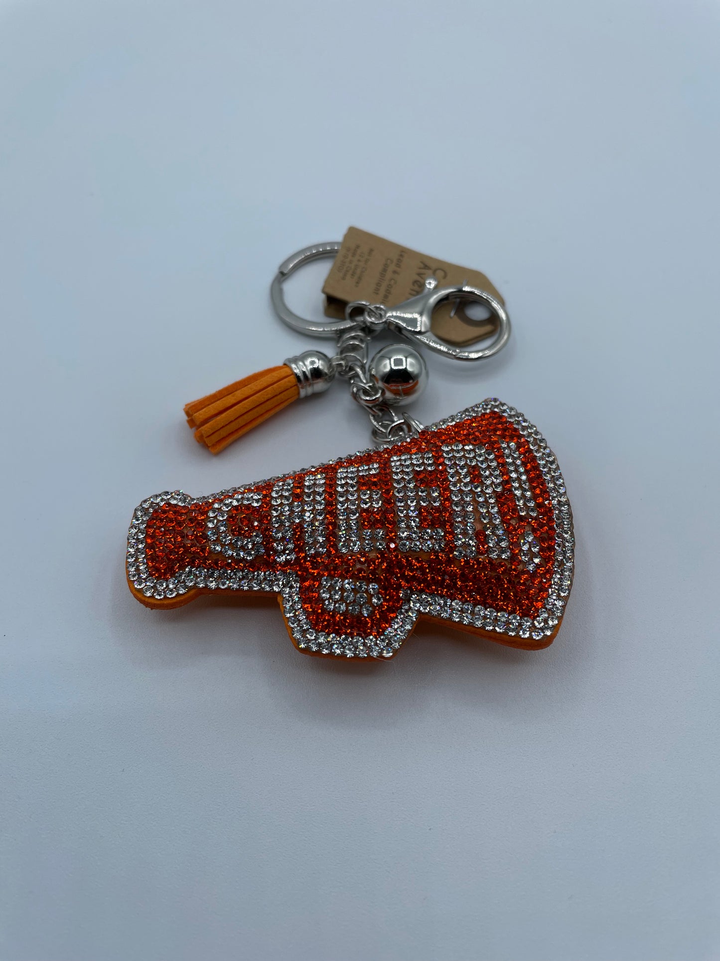 Orange Cheer Keychain