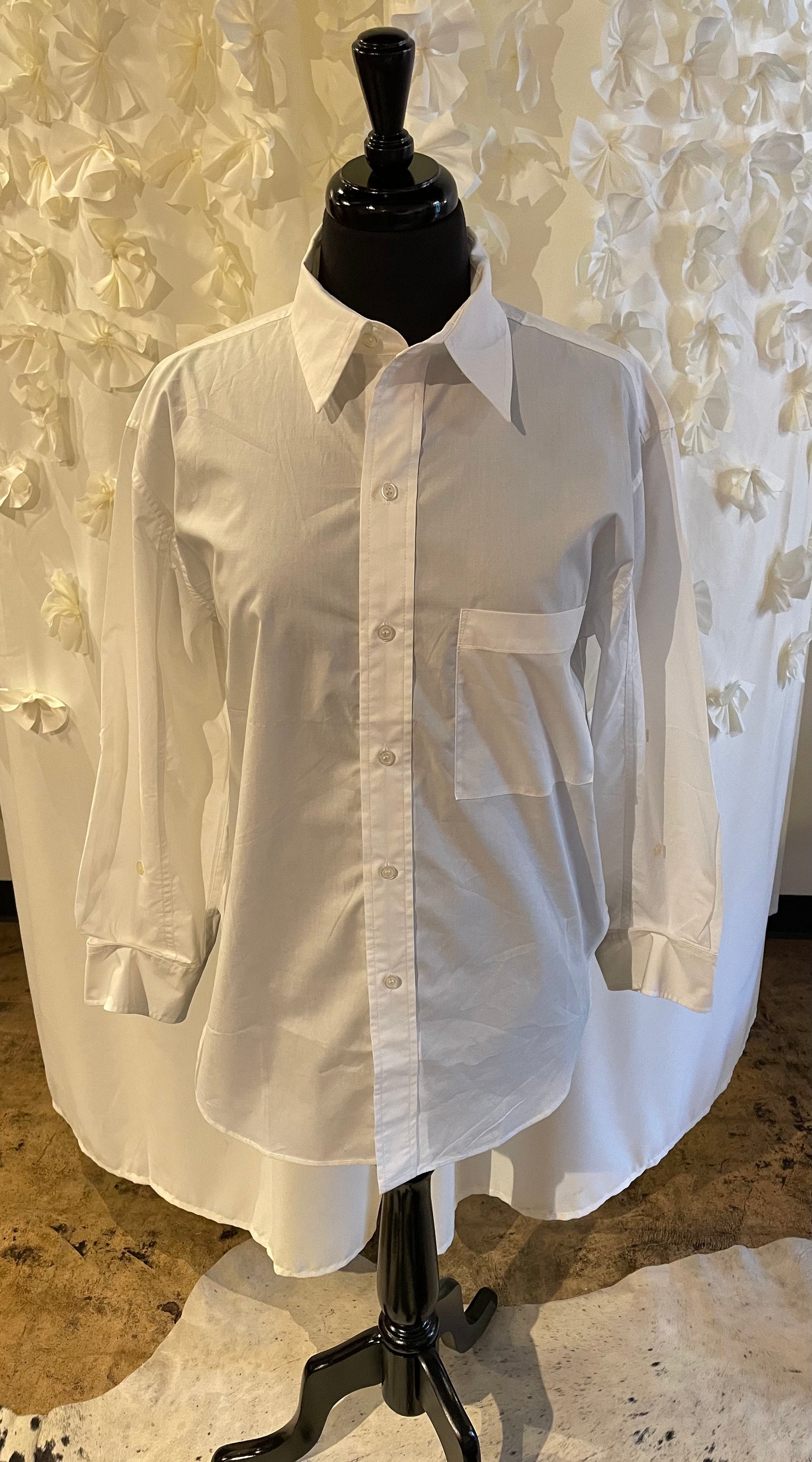 White Poplin Blouse