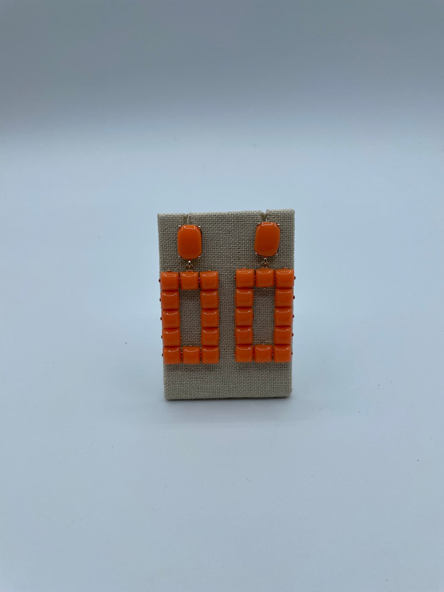 Rectangle Acrylic Bead Earrings