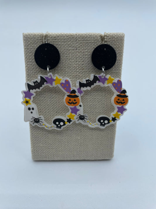 Halloween  Wreath Earrings