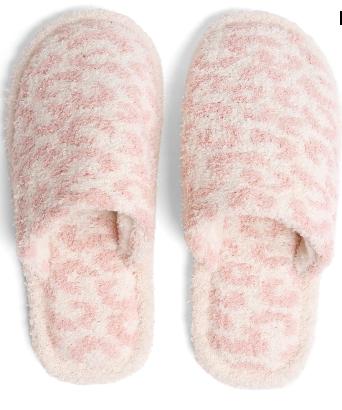 Comfy Luxe Pink Animal Print Slippers