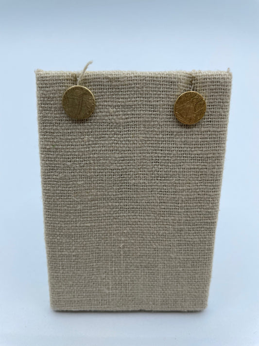 Gold Disc Studs