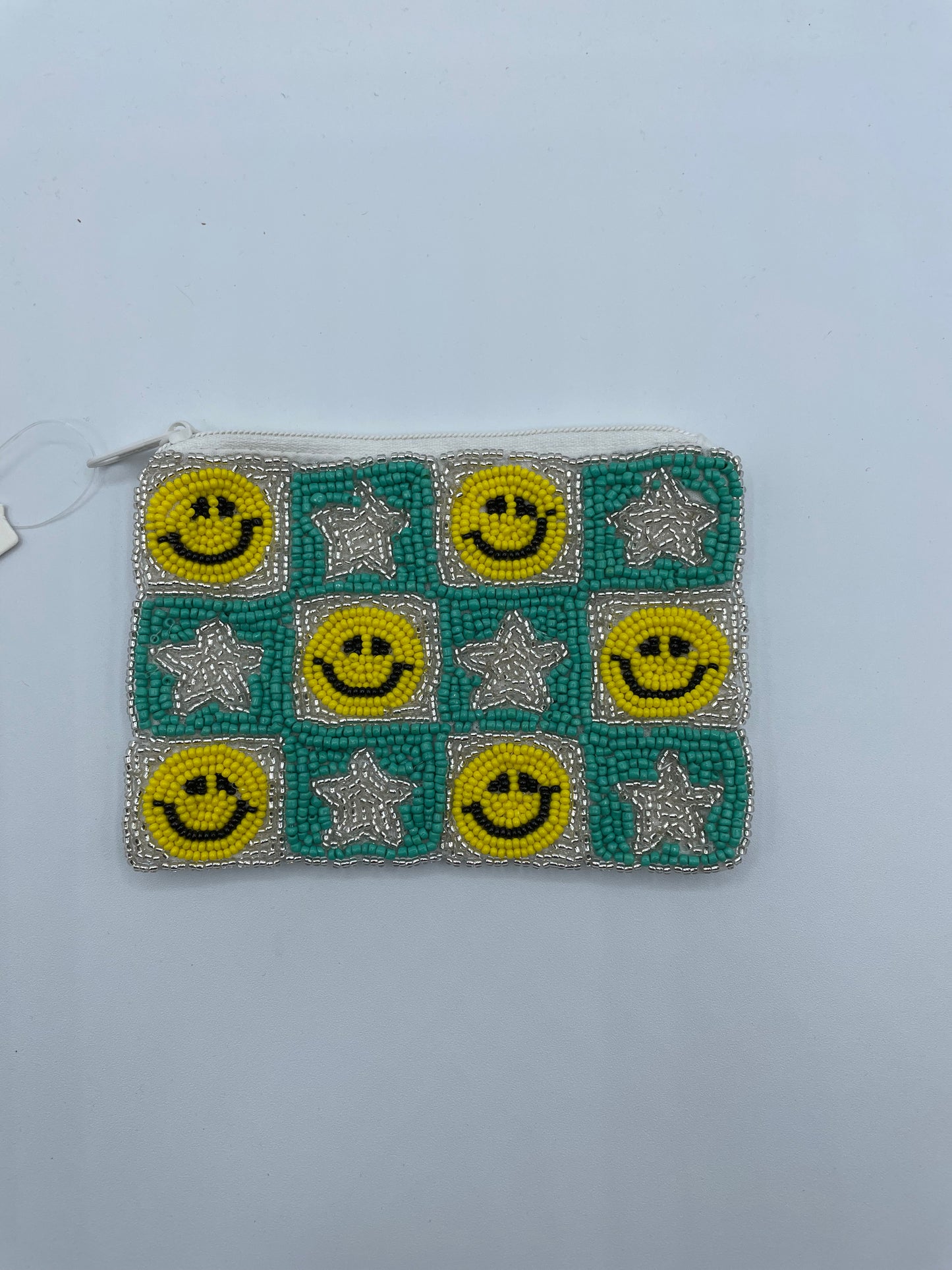 Green Smiley Coin Purse