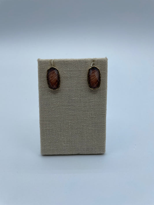 Brown Stone Earrings
