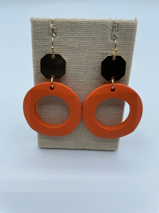 Orange Wooden Hoops