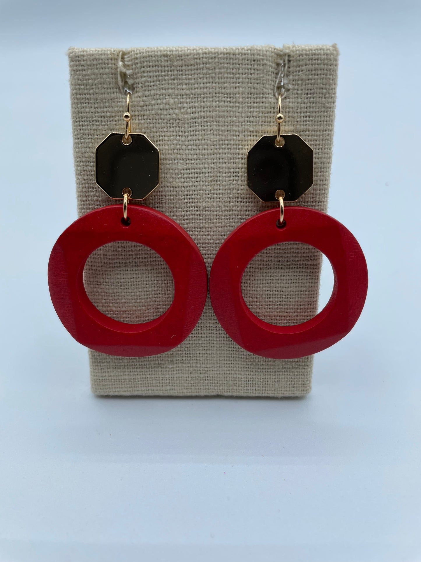 Red Wooden Hoops