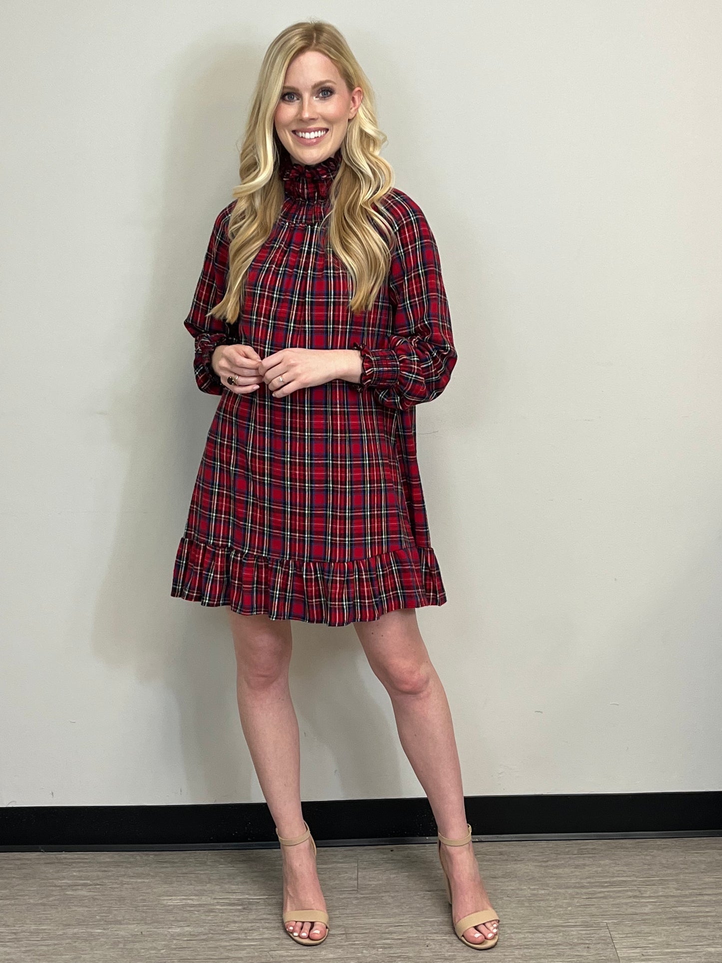 Curvy Christmas Plaid Tunic/Dress